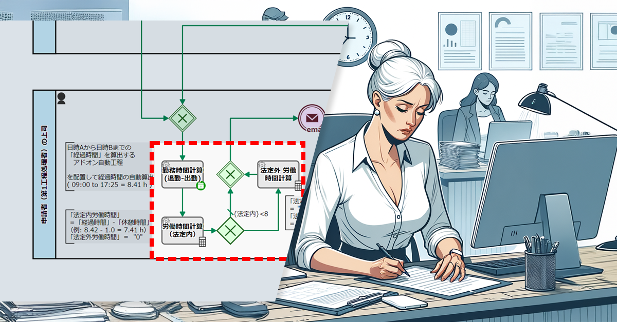 長時間労働を防ぐ出退勤報告フロー