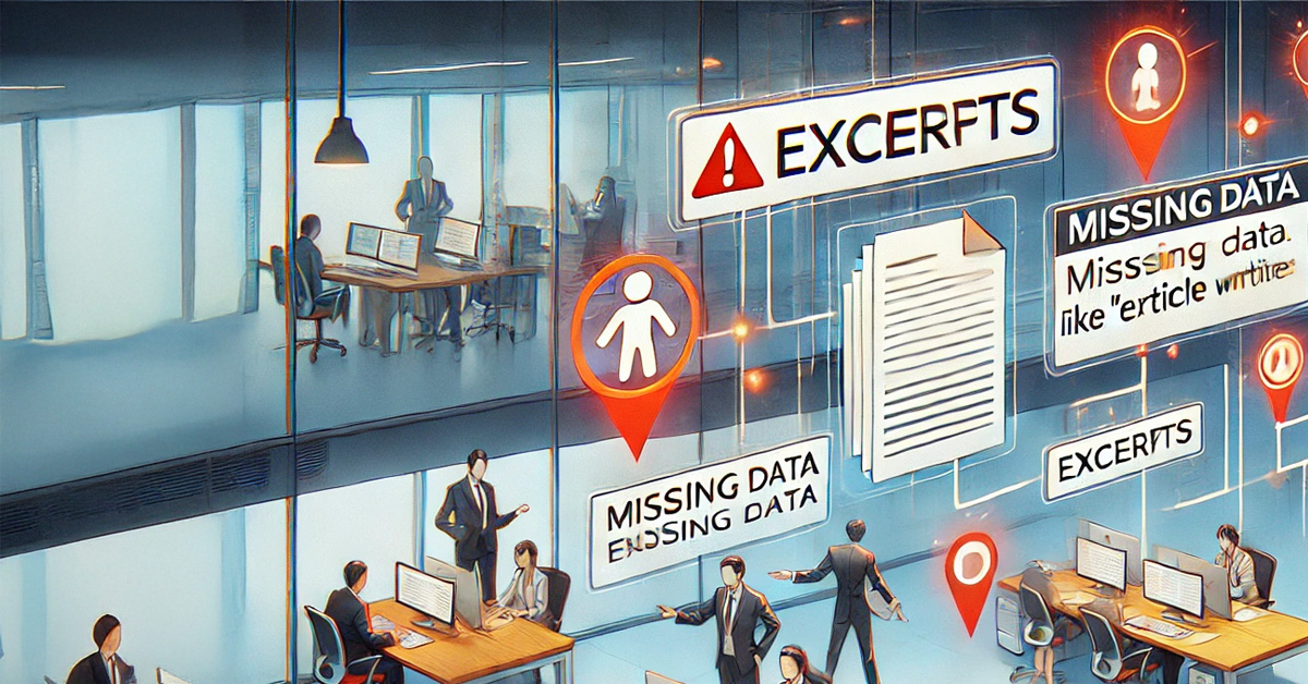 Automatically prevent omissions/oversights in articles